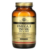 Solgar, Омега-3, ЭПК и ДГК, тройная сила