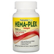 Nature’s Plus, Hema-Plex, мягкие гелевые капсулы