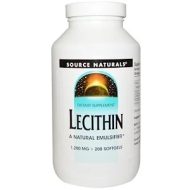 Source Naturals, Лецитин, 1200 мг, 200 мягких желатиновых капсул